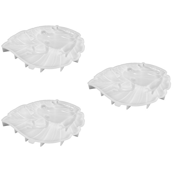 FRCOLOR 3pcs Silicone Frog Mold Flexible DIY Mold Craft Casting Mold Novelty Small Frog On Leaf Casting Mold
