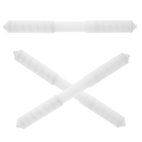 FRCOLOR 3pcs Toilet Paper Holder Replacement Rod Plastic Spring Loaded Roller Toilet Paper Spring Holder Replacement Toilet Paper Storage Holder