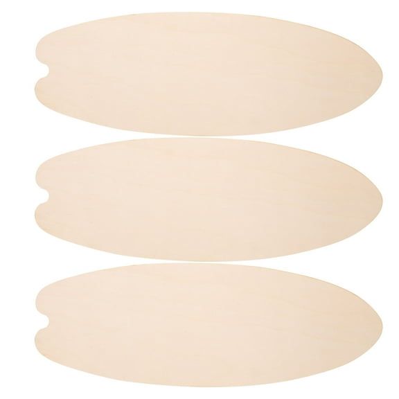 FRCOLOR 3pcs Wooden Surfboard Wall Hanging for Families and Child Education