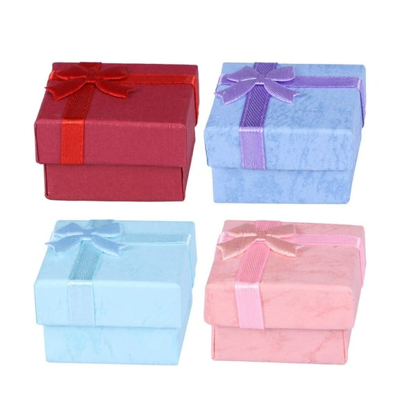 FRCOLOR 4 *4*3cm Gift Boxes Small with Lids Earring Packaging