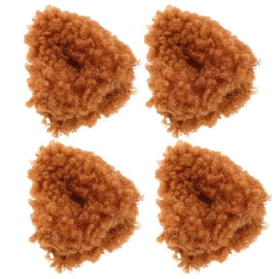 FRCOLOR 4 PCS Plush Cat Ear Hair Clip Clips for Barrettes Claw Brown