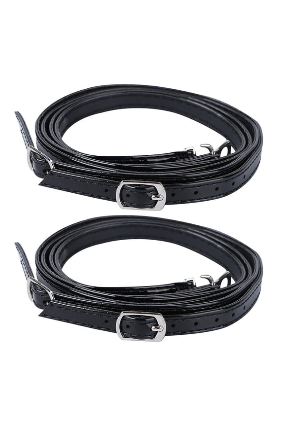 4 Pair PU Leather Shoe Straps Replacement with Buckle High Heels Shoelace Anti Slip High Heel Ankle Straps for Holding Loose High Heels