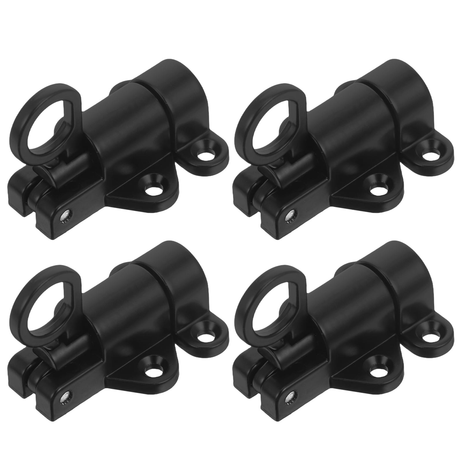 WASHWEPE Black Self Closing Latches 4Pcs 2.2X1.7X0.8In For Home And Office