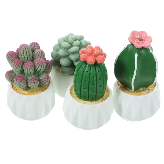 FRCOLOR  4 Pcs Artificial Plant Cactus Plants Interesting Model Office