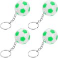 thumbnail image 1 of WASHWEPE Soccer Ball Keychains Assorted Color For Backpacks Hanging Ornament 4Pcs 1.4In, 1 of 8