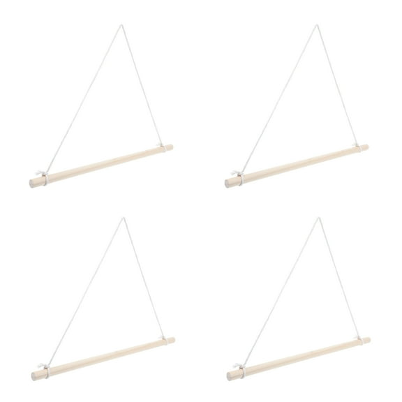 WASHWEPE Flagpole Garden Flagpole Beige 4Pcs