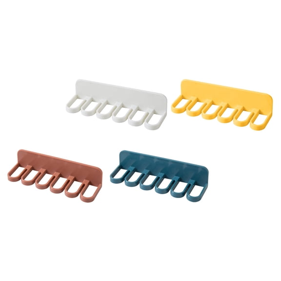FRCOLOR 4 Pcs Bath Wall Hook Shelf Living Room Hooks Towel Hangers Work 14.5X4CM