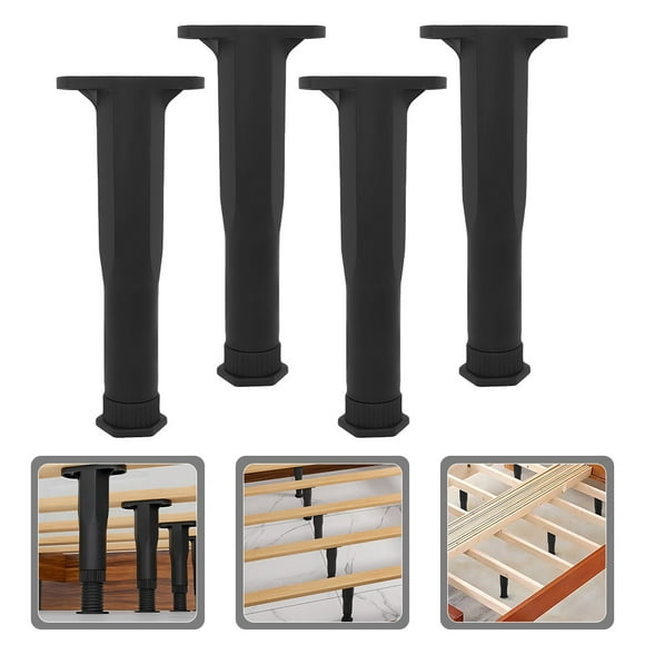 FRCOLOR 4 Pcs Bed Frame Replacement Parts Industrial Furniture Legs Twin