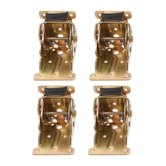 LABSERRON Cold-Rolled Steel Folding Hinges - Self-Locking Support for Furniture Legs