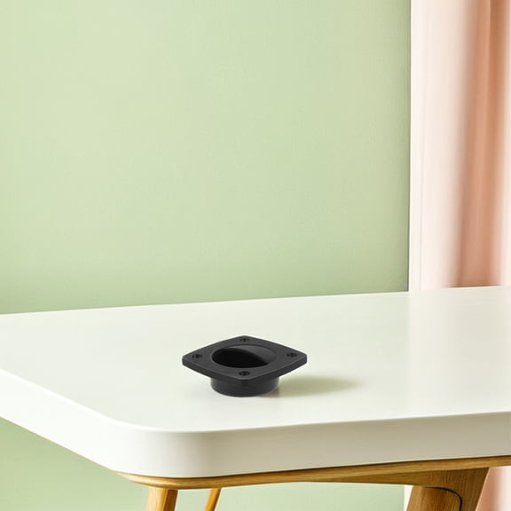 FRCOLOR  4 Pcs Boat Handle Deck Hatch Lifting Recessed Pull Flush Black