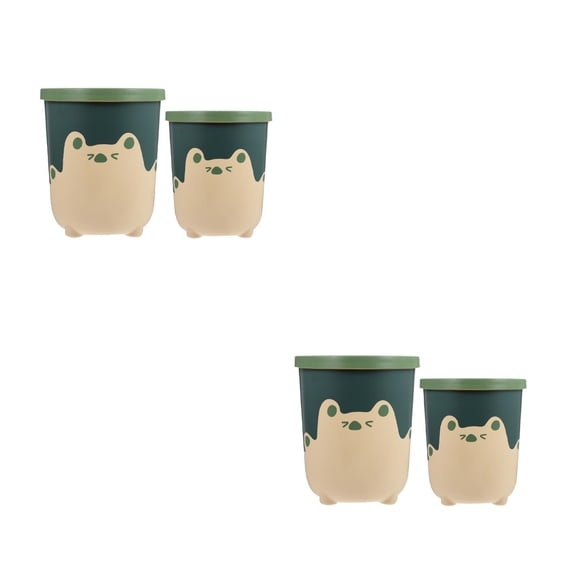 FRCOLOR 4 Pcs Cartoon Trash Can Garbage Can Garbage Bin Cartoon Trash Bucket Trash Container Waste Bin Kitchen Bathroom Office Trash Bucket