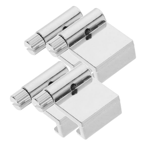 KAKOWELY Gallery Zinc Alloy Hooks Silver 4Pcs