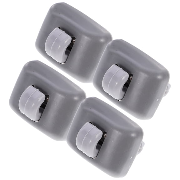 FRCOLOR 4 Pcs Clip Visor Buckle 3.70X3.50X2.65CM Grey