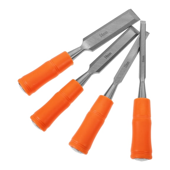 FRCOLOR 4 Pcs Cold Chisel Woodworking Chisel Set Masonry Work 20.50X2.40X2.40CM