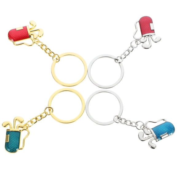 FRCOLOR  4 Pcs Creative Gifts Metal Key Chain Balm Lanyards for Id Badges Kit