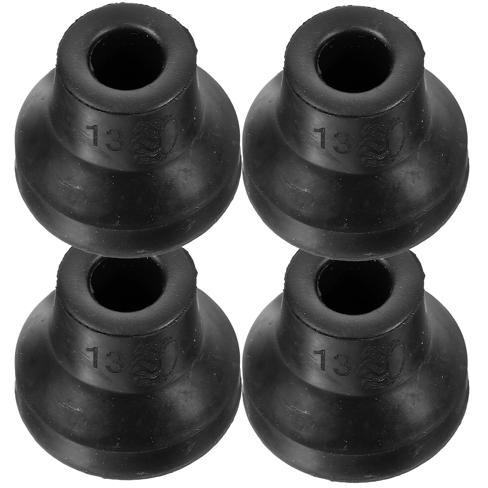 FRCOLOR Black Rubber Cane Tips Replacement for Cane Provide Greater Balance and Stability on Any Surface
