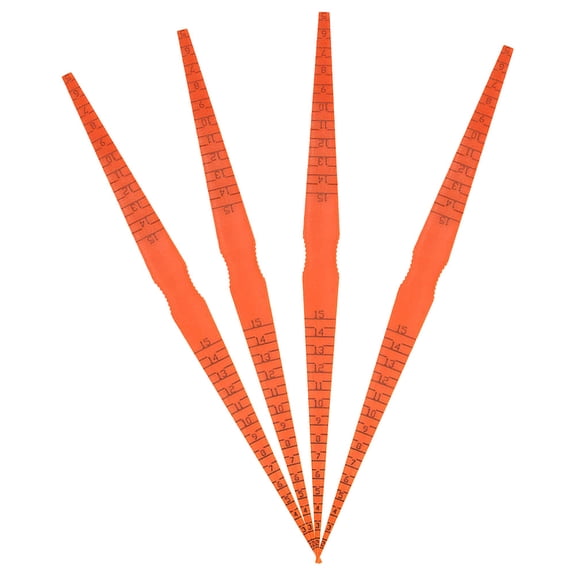 WASHWEPE 4-Pack Car Gap Gauge Plastic Measuring Tool 9.94 x 0.71 x 0.12 Inches for Accurate Vehicle Panel Alignment