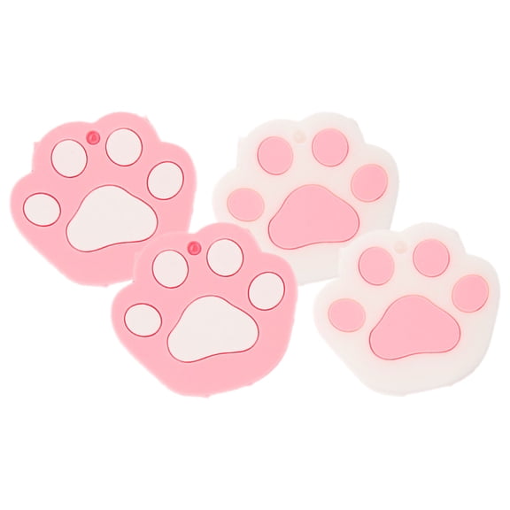 LABSERRON 4pcs Cute Key Caps Silicone Key Covers for Keys in Pink Prevent Scratching Everyday Use
