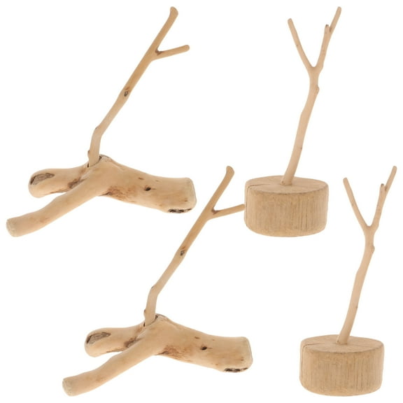 FRCOLOR  4 Pcs Fish Tank Log Habitat Decor Driftwood Ornaments