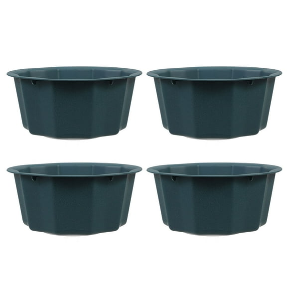 FRCOLOR  4 Pcs Flower Pots for Indoor Plants Concrete Urn Planter Flowerpots Vase Green