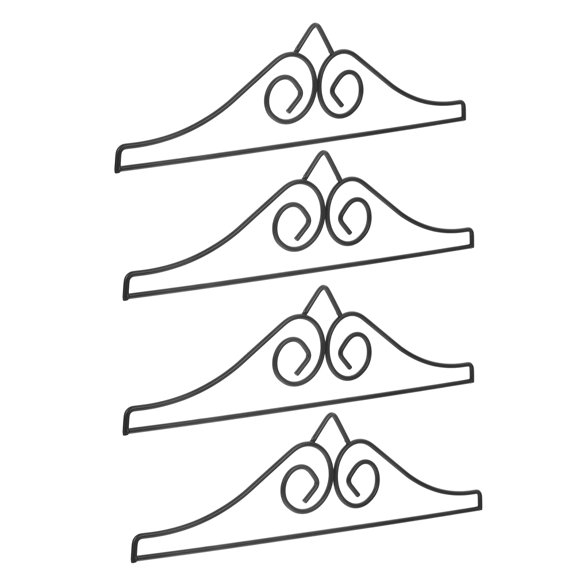 FRCOLOR 4 Pcs Garden Flag Wall Hanger Garden Flag Holder Metal Banner Hanger For Indoor And Outdoor Garden Lawn Courtyard Decoration