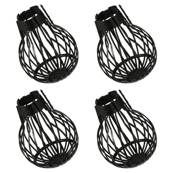 FRCOLOR  4 Pcs Gutter Leaf Filter Downspout Cover Guard Mesh Screens Filters Black