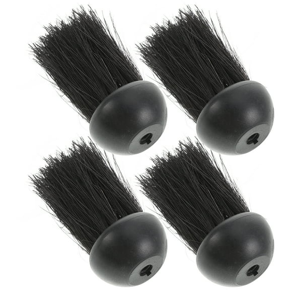 WASHWEPE Campfires Fireplace Brush Tool Set Black Nylon 4Pcs