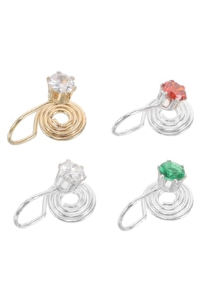 4-Piece Set of Stylish Minimalist Cold Tone Ear Hook Earrings for Women, Perfect for Parties and Daily Wear