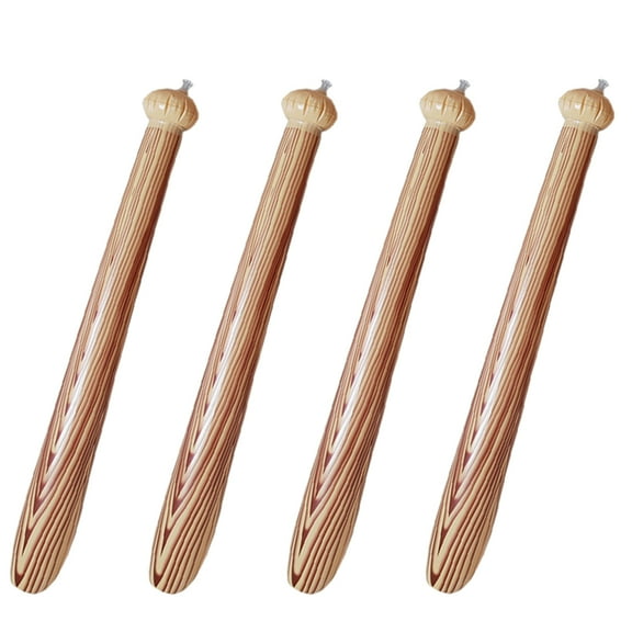 WASHWEPE Pvc Inflatable Baseball Bat Light Brown 31.5In