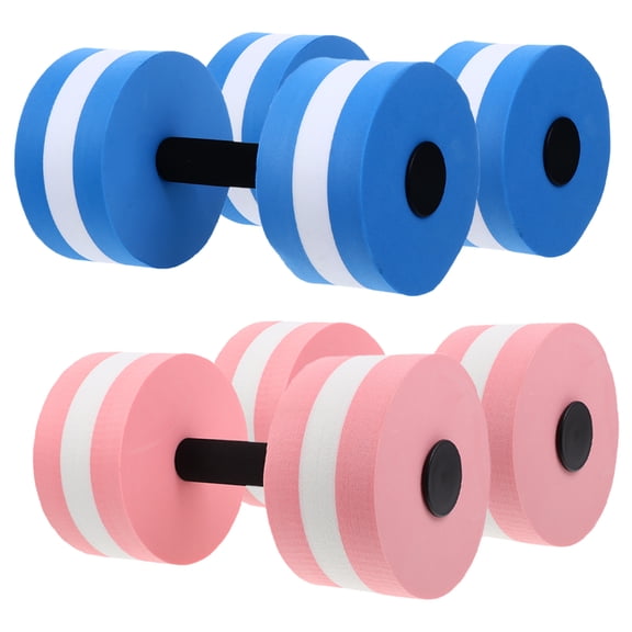 WASHWEPE Dumbbells Blue Foam 4Pcs 8.65X5.97X5.97in