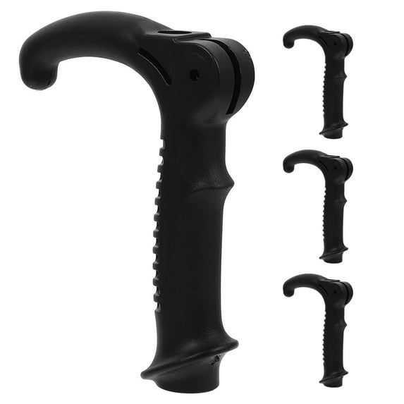 FRCOLOR 4 Pcs Monkey Hands Grip for Pole Hiking Stick Handle Travel Black
