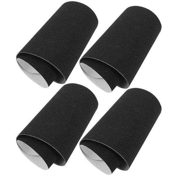 WASHWEPE Anti-Skid Skateboard Sheet Black 4Pcs 32.3x8.3x0.04In