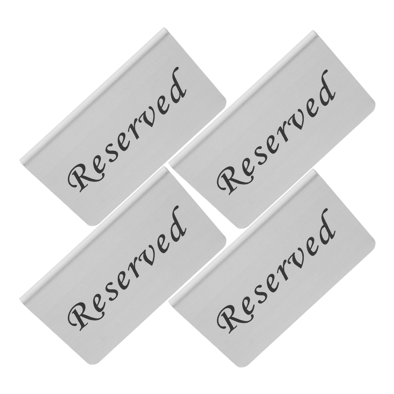 Sign Tag Pic FRCOLOR 4 Pcs Number Wedding This Way Signs Tag Banquet Bride Silver ...