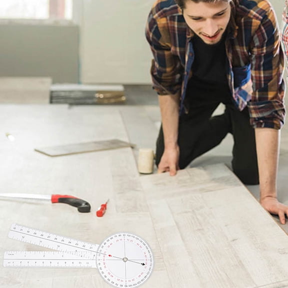 FRCOLOR  4 Pcs Plastic Angle Ruler Tool Medical Goniometer Centimeter with Inches and Centimeters