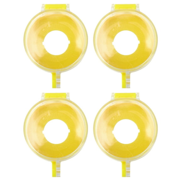 FRCOLOR  4 Pcs Protectors Emergency Stop Switch Protective Cover Yellow Button Baby