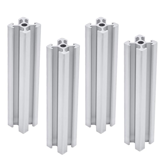 FRCOLOR  4 Pcs Rack Rails Mounting Brackets Aluminum Profile Industrial Extrusion