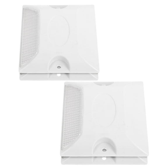 FRCOLOR 4 Pcs Reflective Delineator 10.00X10.00X2.00CM White