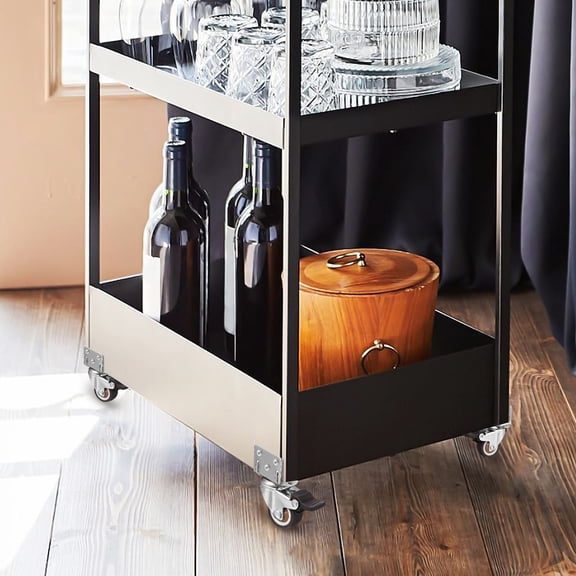 FRCOLOR  4 Pcs Rolling Wheels Swivel Caster for Workbench Shopping Office Silver