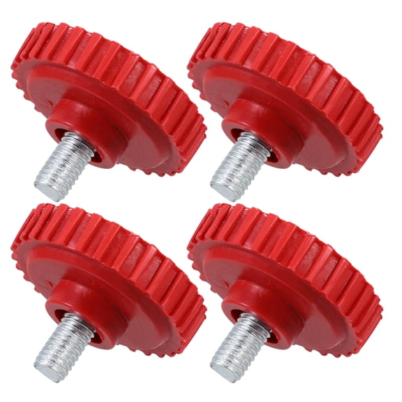 FRCOLOR  4 Pcs Screwed Foot Brackets for Electronic Weight Scale Screw-on Stands Weighing Red