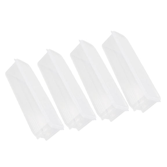 Alasum Kitchen Storage Containers Translucent 4Pcs 11.99X3.34X3.03in