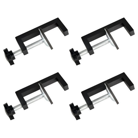 FRCOLOR  4 Pcs Sectional Clips Home Appliance Track Couches Window Trough Black