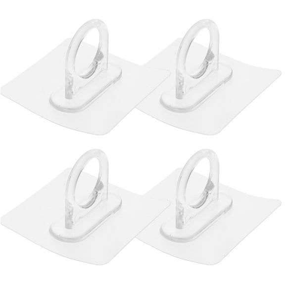 FRCOLOR 4 Pcs Shower Curtain Bracket Towel Hook Shampoo Wall Hanging