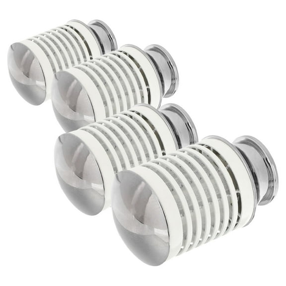 FRCOLOR 4 Pcs Switch Knob Thermostat Pole Curtain Curtain Rod 8.50X5.00X5.00CM Silver
