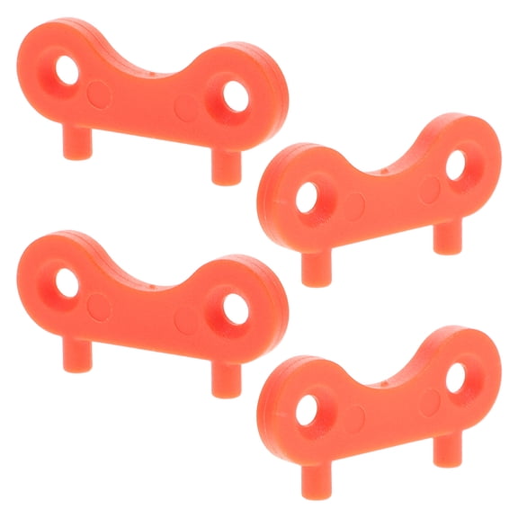 FRCOLOR 4 Pcs Tank Cap Key Ignition Switch for Boat Chain Pontoon Orange