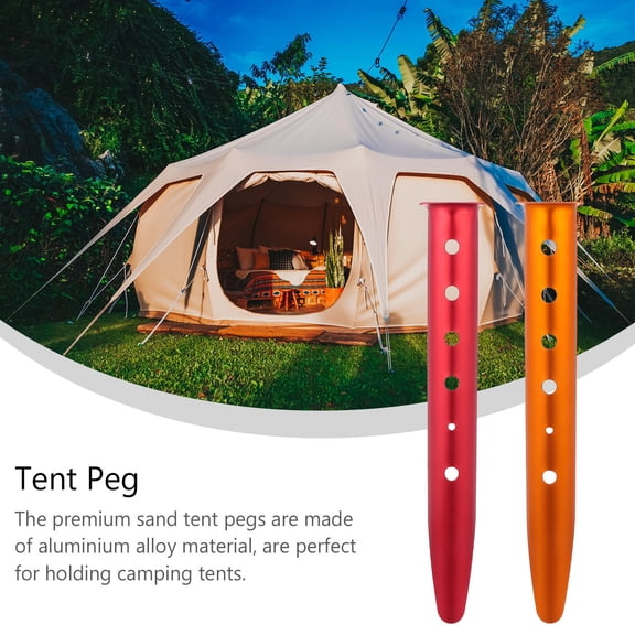 FRCOLOR 4 Pcs Tent Pegs Stuff for Camping U- Shaped Heavy Duty Beach