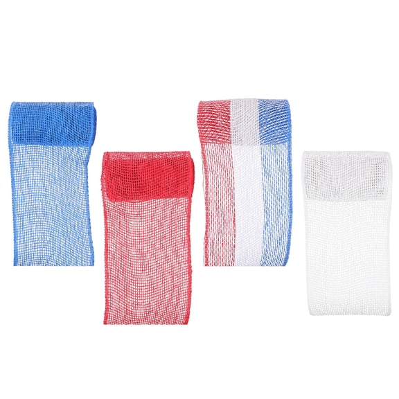 LABSERRON Flower Wrapping Yarn Mesh Ribbon Assorted Color for DIY Projects