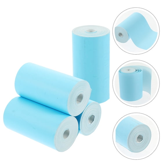 FRCOLOR 4 Rolls Thermal Printer Paper Clear Printing Office