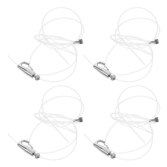 FRCOLOR  4 Sets Photo Rail Hanging System Picture Frame Hardware Transparent