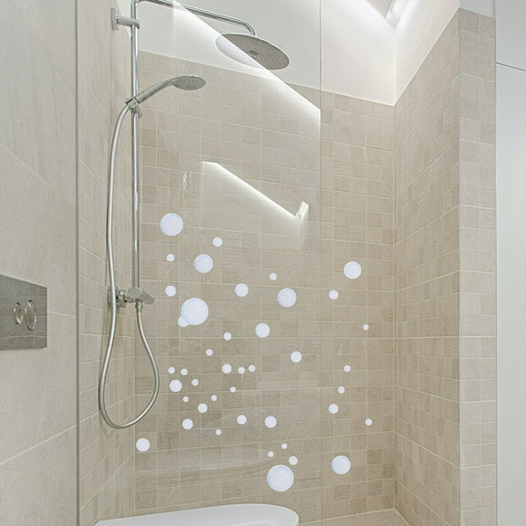 FRCOLOR 4 Sheets Decorative Wall Stickers Bubble Bathroom Decals