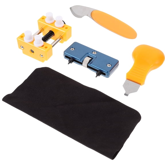 FRCOLOR 4 in 1 Watch Repair Kit Back Cover Opener Watch Holder Tool Set